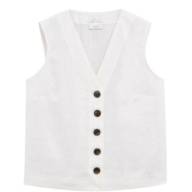 Kaylee Button Front Linen Top
