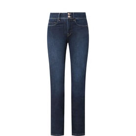 Secret High-Rise Straight Leg Jeans
