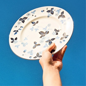 Wild Strawberry Inky Blue Plate 27cm