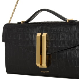 The Vancouver Croc-Embossed Leather Clutch
