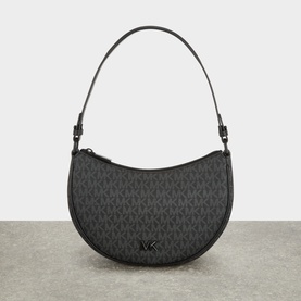 MK Logo Small Saddle Shoulder Bag