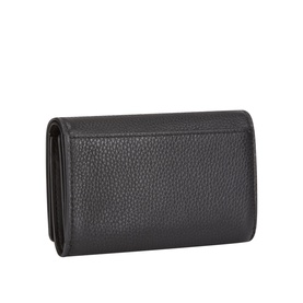 Logo Leather Flap Wallet