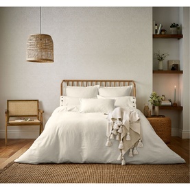 Linen Cotton Duvet Cover Ivory