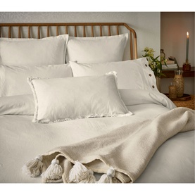 Linen Cotton Duvet Cover Ivory