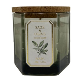 Mediterranean Herbs: Sage & Olive Scented Candle