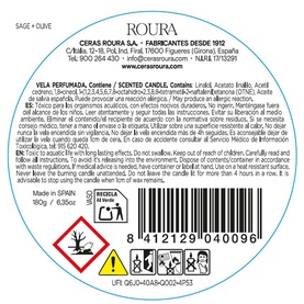 Mediterranean Herbs: Sage & Olive Scented Candle