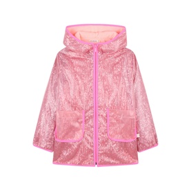 Coated Sequin Rain Jacket