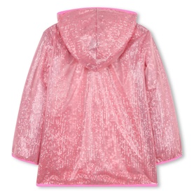 Coated Sequin Rain Jacket
