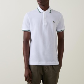 Croc Logo Tipped Polo Shirt