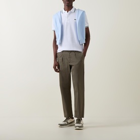 Croc Logo Tipped Polo Shirt