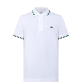 Croc Logo Tipped Polo Shirt