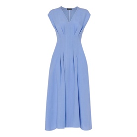 Panelled Pocket Flared Dress