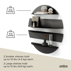 Solis Decorative Metal Floating Wall Shelves