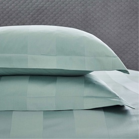 Serra Stripe Duvet Set Celadon