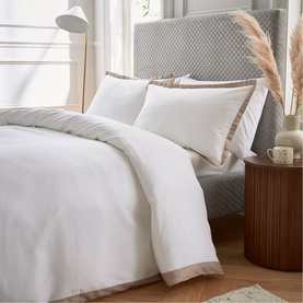Olenna Duvet Set Truffle/Chalk