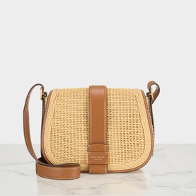 Nouveau Straw Saddle Bag