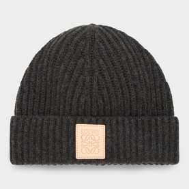 Anagram Logo Cashmere Beanie Hat