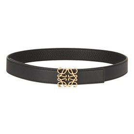 Anagram Logo Reversible Leather Belt