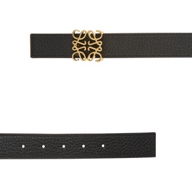 Anagram Logo Reversible Leather Belt