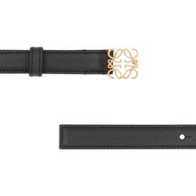 Anagram Logo Leather Belt