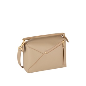 Puzzle Edge Small Grained Leather Crossbody Bag