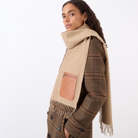 Anagram Logo Patch Pocket Scarf