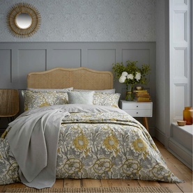 Pink & Rose Duvet Set Grey