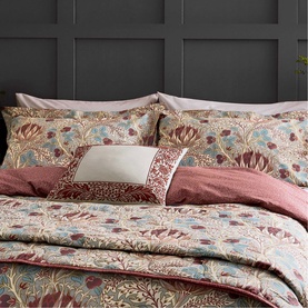 Artichoke Duvet Set Grey/Wine