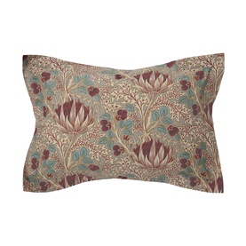 Artichoke Duvet Set Grey/Wine