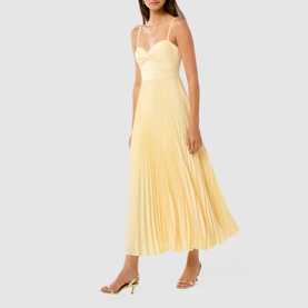 Chloe Pleated Flared Dress