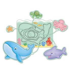 Under The Sea: Wooden Nesting Puzzle