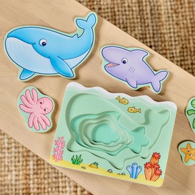 Under The Sea: Wooden Nesting Puzzle