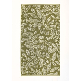 Mixed Leaves Towel Green