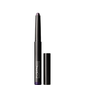 MAC Dazzleshadow Eye Shadow Stick in Black Ice, deep purple shimmer pencil with cap, 1.6g