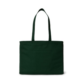 Embroidered Script Logo Canvas Tote Bag