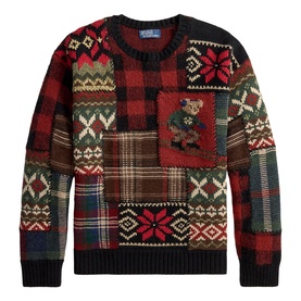 Polo Bear Patchwork Sweater