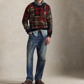 Polo Bear Patchwork Sweater