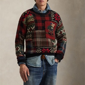 Polo Bear Patchwork Sweater
