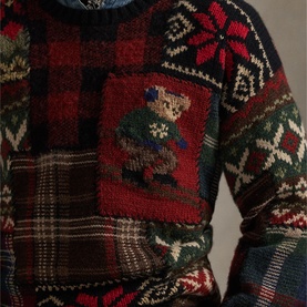 Polo Bear Patchwork Sweater