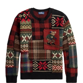 Polo Bear Patchwork Sweater