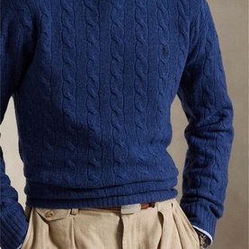 Pony Logo Cable Knit Sweater