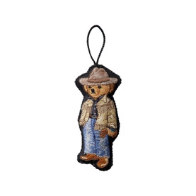 Western Polo Bear Ornament