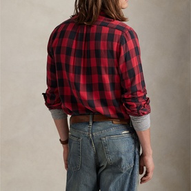 Logo Plaid Double-Faced Shirt
