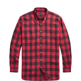 Logo Plaid Double-Faced Shirt