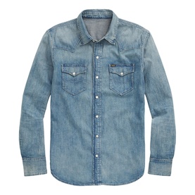 Logo Denim Western Shirt