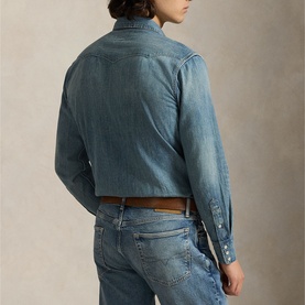 Logo Denim Western Shirt