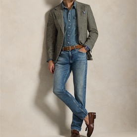 Logo Denim Western Shirt