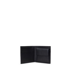 Smooth Leather Billfold Coin Wallet