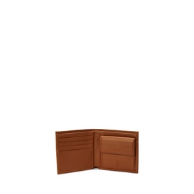 Smooth Leather Billfold Coin Wallet