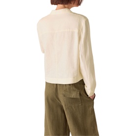 Abby Linen Patch Pocket Overshirt